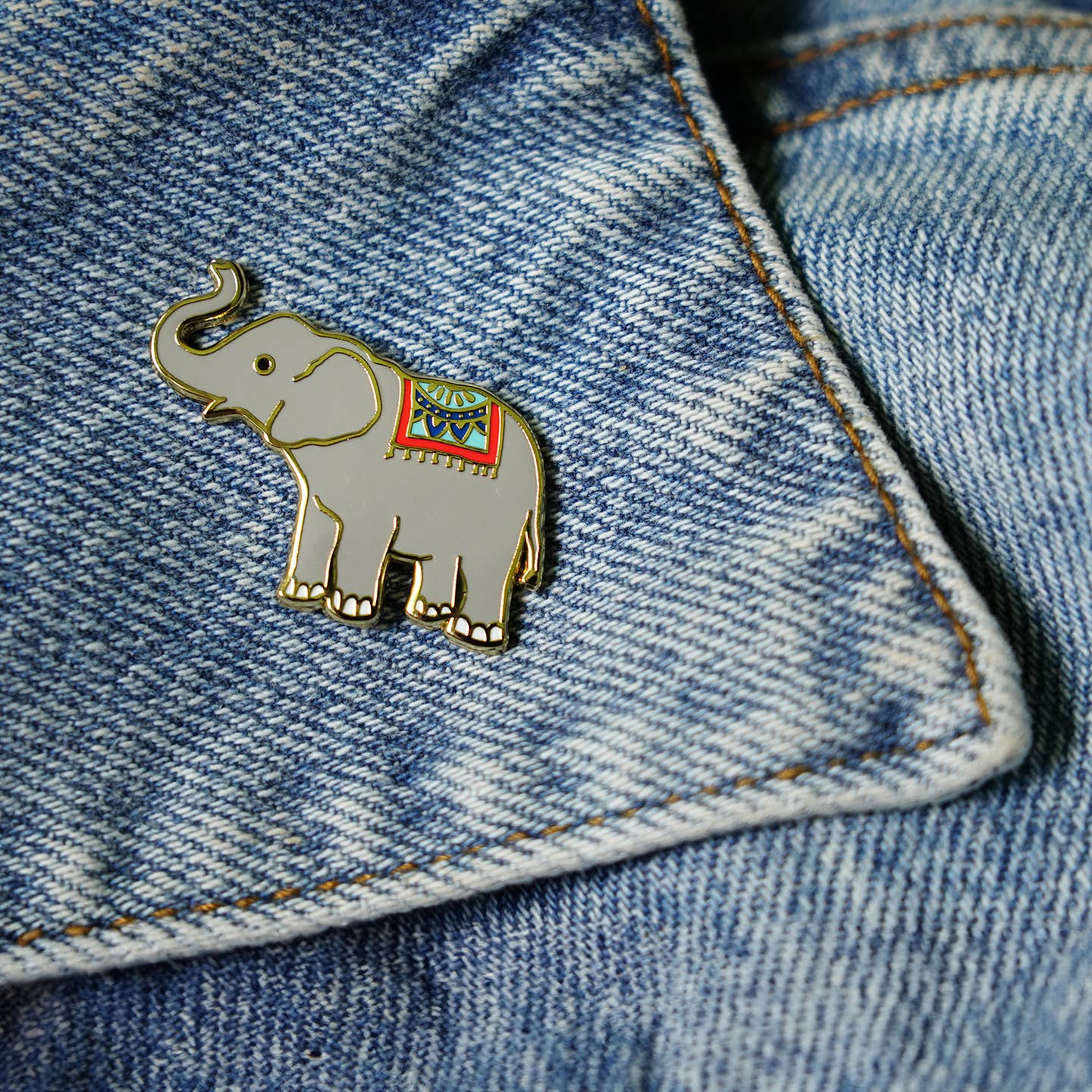 Elephant Enamel Pin