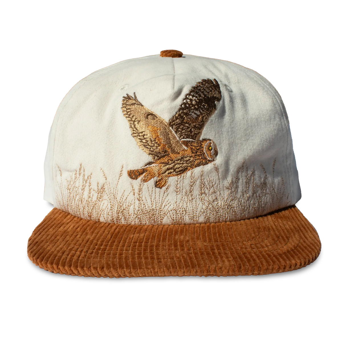 Short-Eared Owl Flat Brim Hat