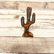 Mini Saguaro Cactus Metal Cut Out Standee