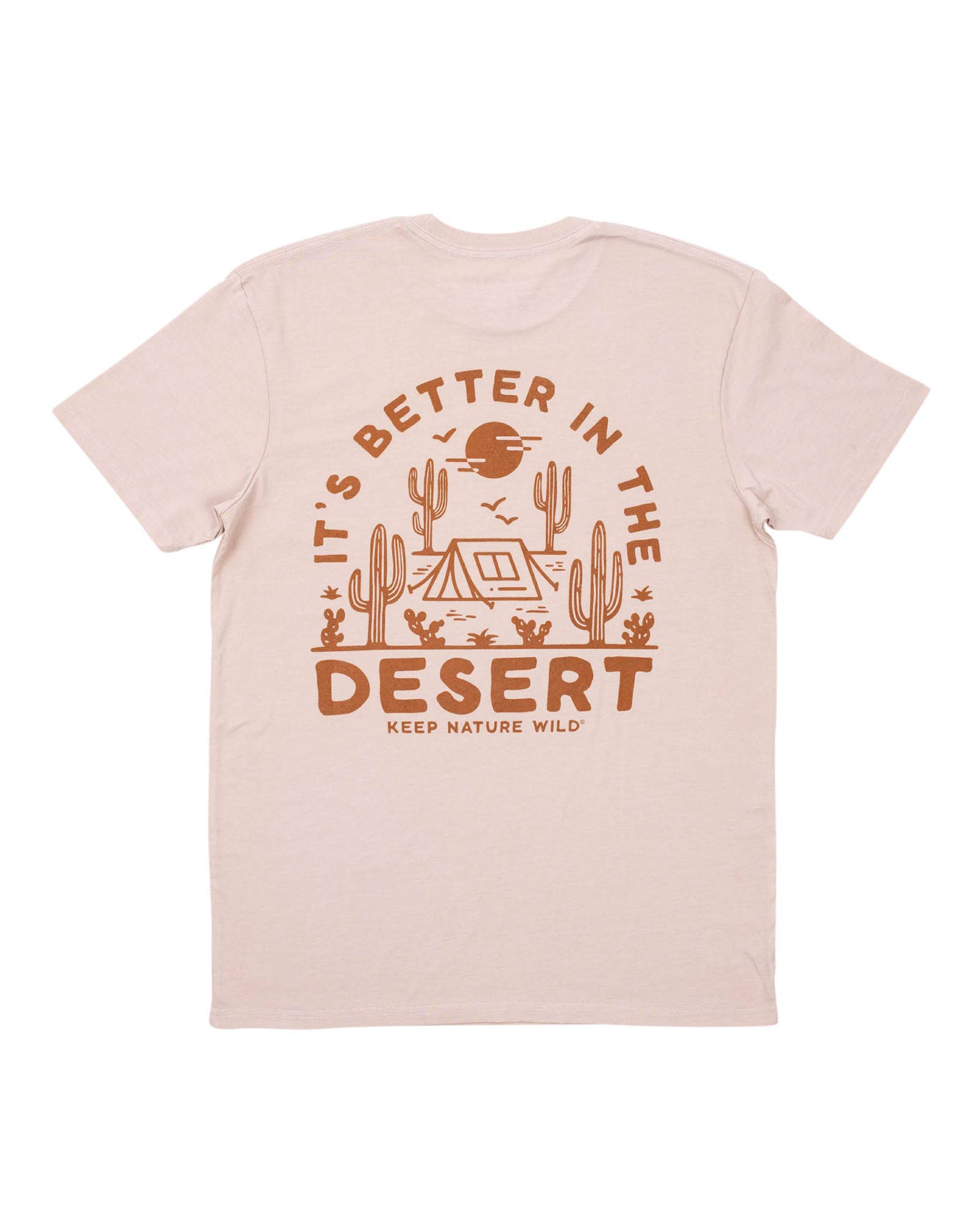 Better in the Desert Unisex Tee - Heather Tan