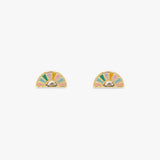 Striped Stud Earrings