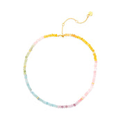 Ombre Rainbow Bead Choker