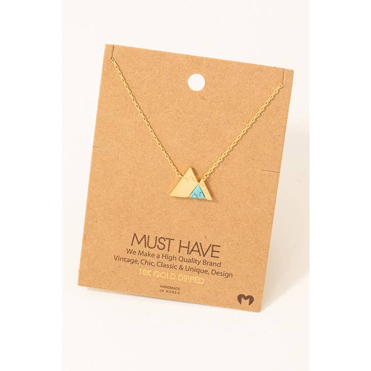 Turquoise Mountain Pendant Necklace