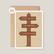 Life Is An Adventure with You Card