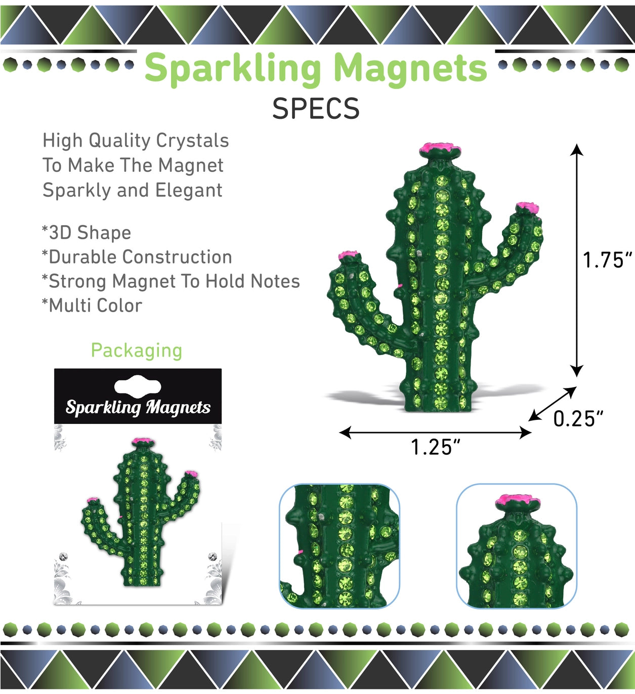 Sparkling Saguaro Magnet