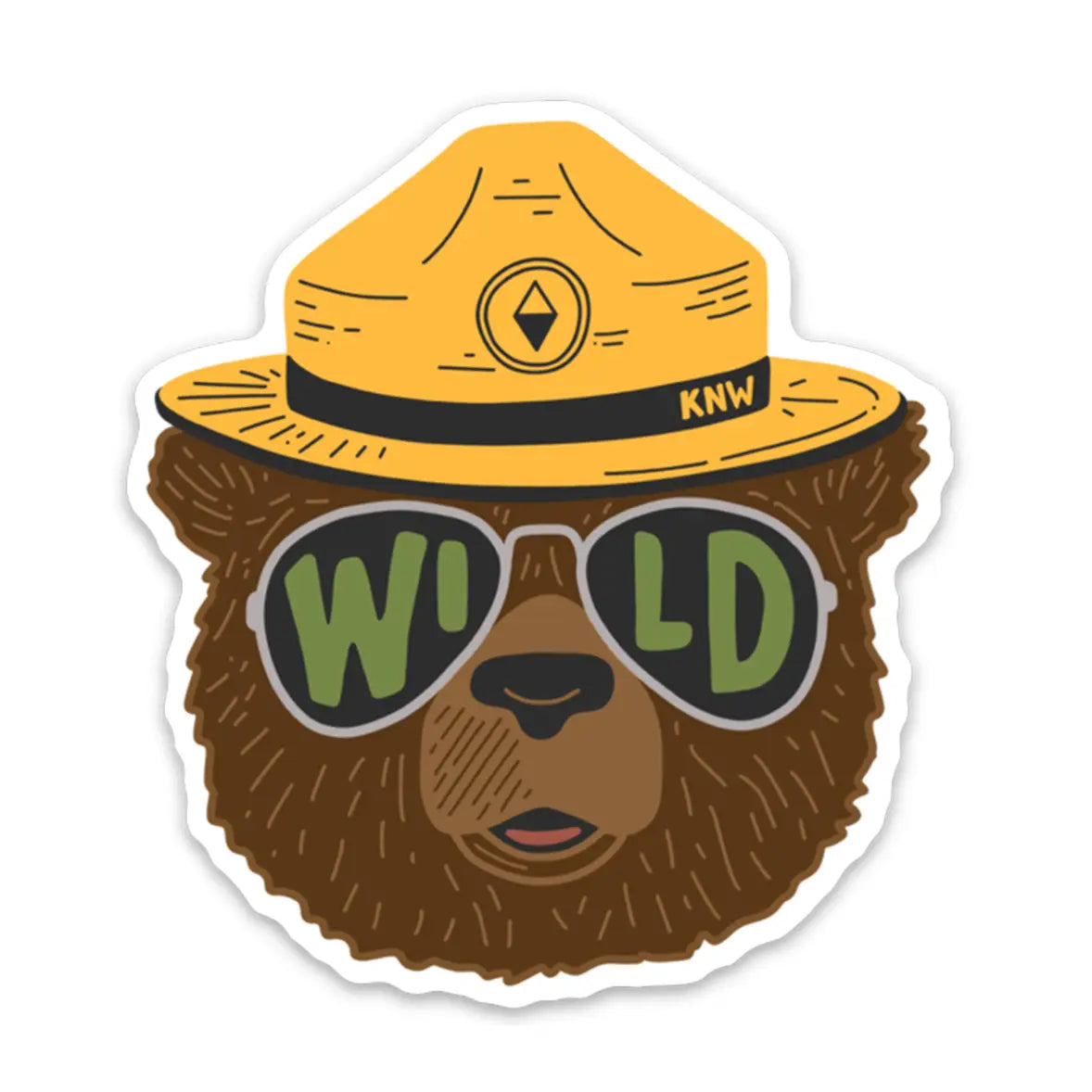 Wild Bear Sticker