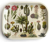 Small Metal Vintage Cactus Catchall Tray