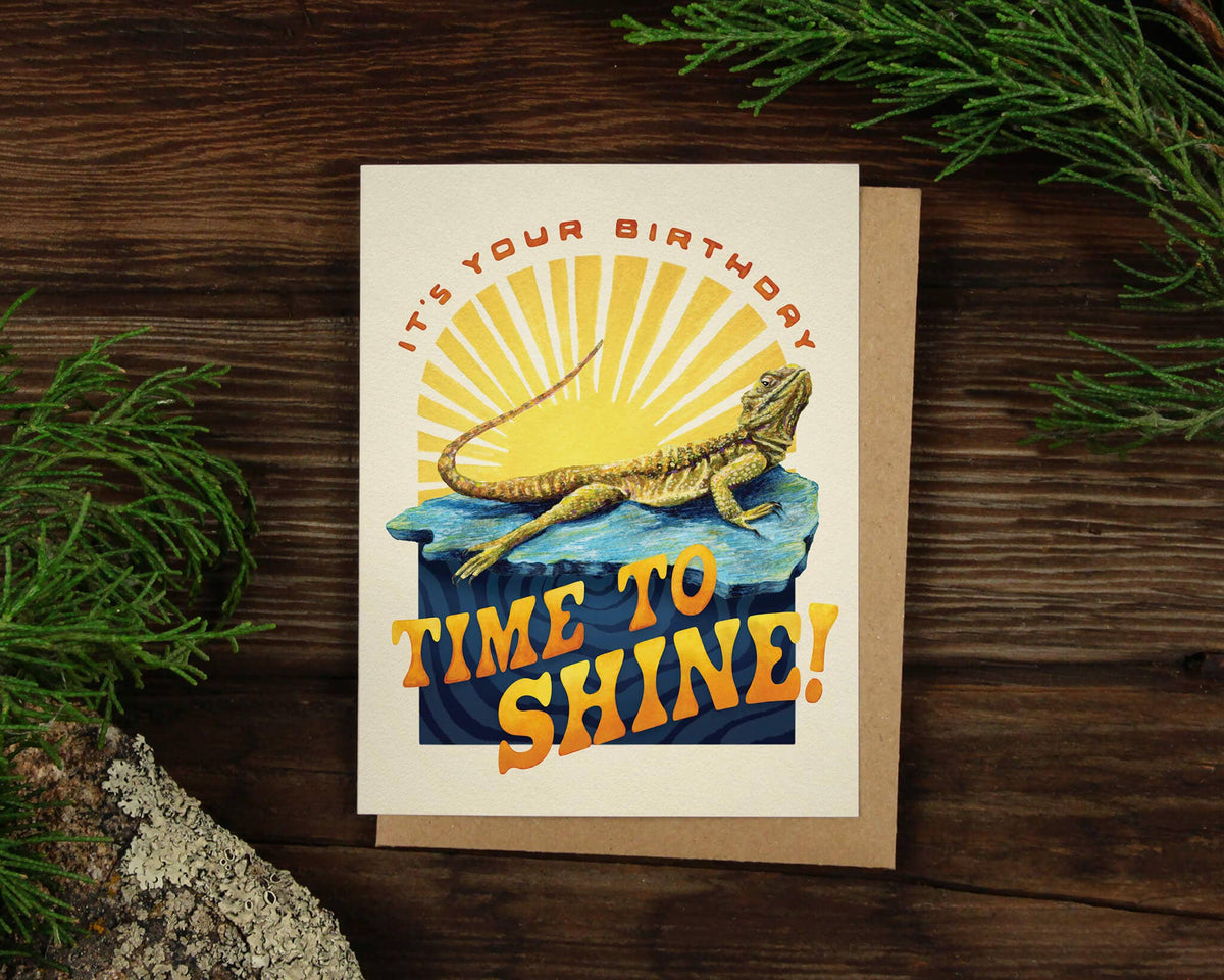 Time to Shine Birthday Greeting Card