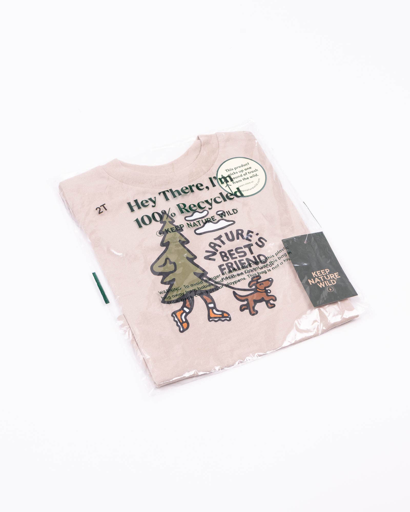 Nature's Best Friend Toddler Tee - Heather Tan