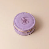 Lavender Travel Jewelry Case