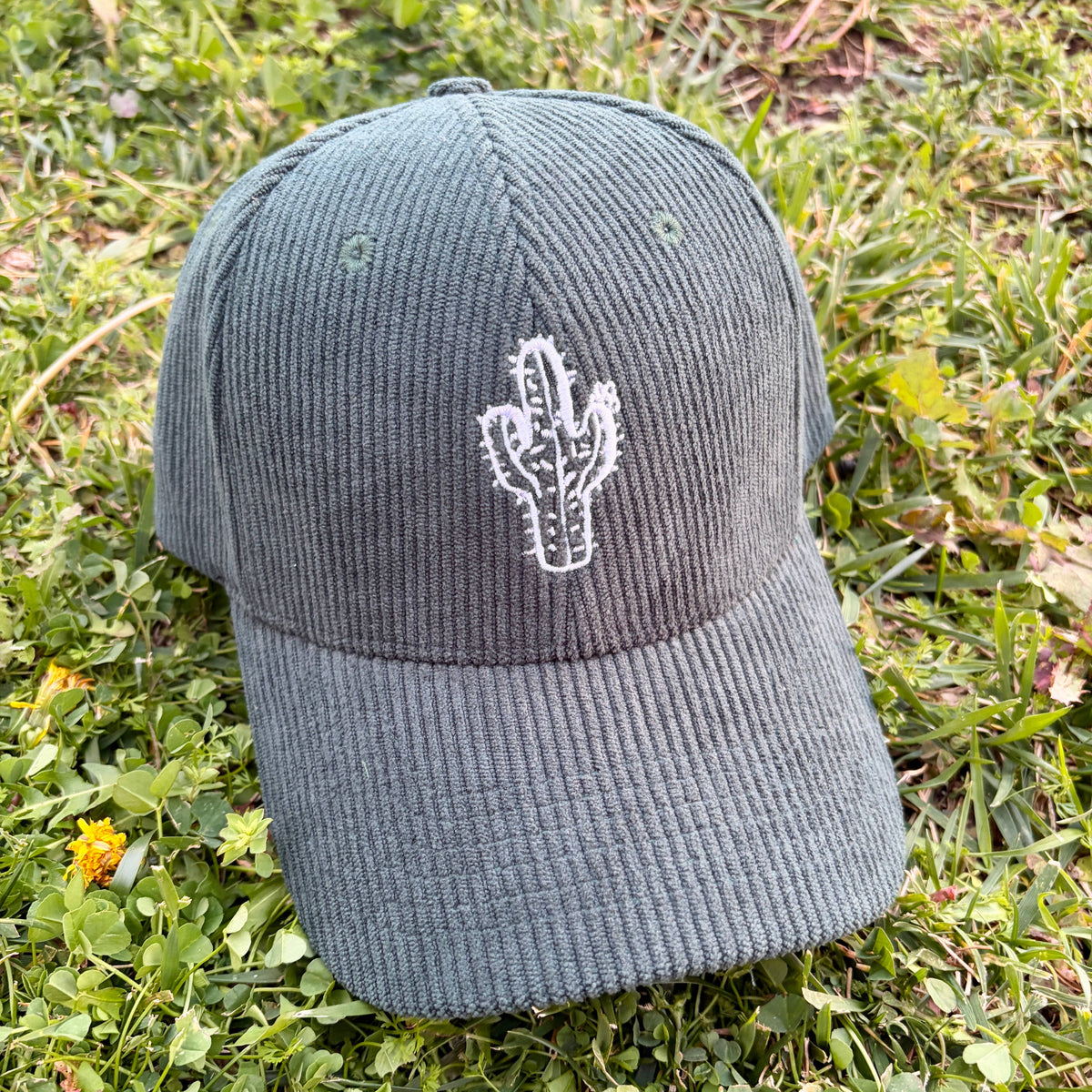 Saguaro Cactus Corduroy Hat - Green