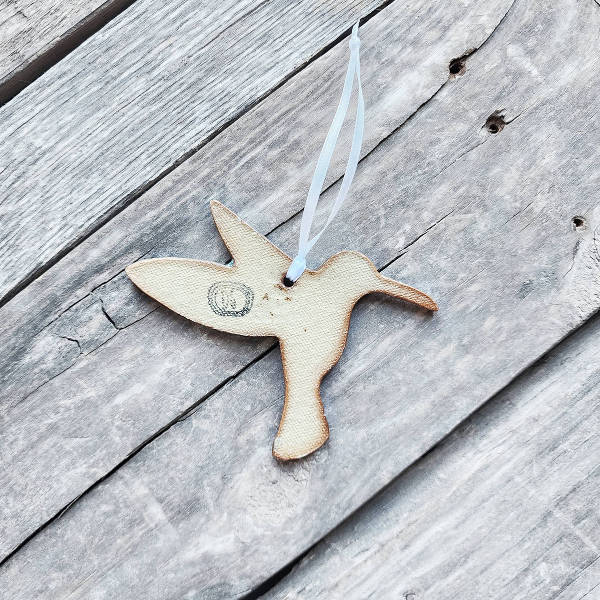 Hummingbird Geode Ornament