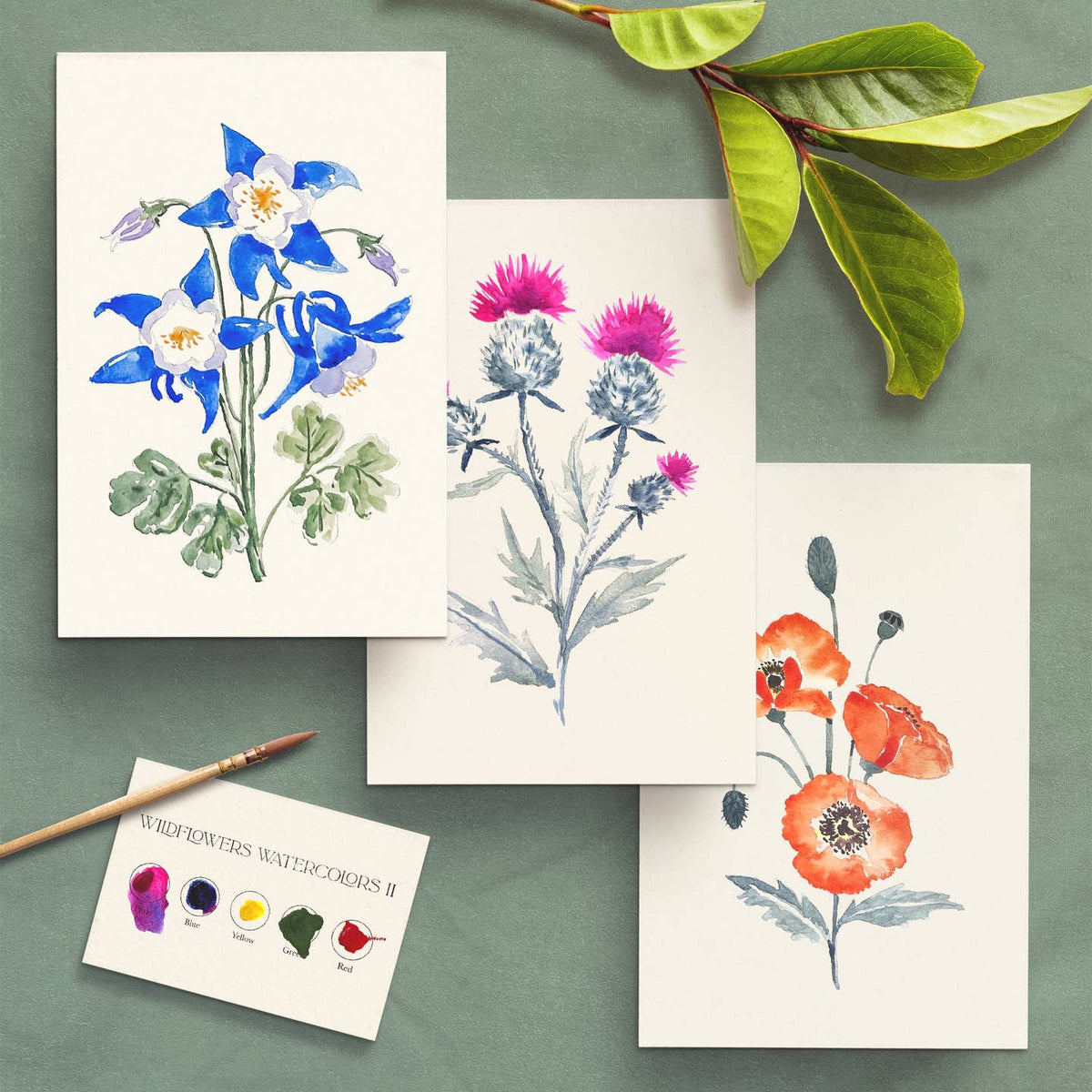 Watercolor Kit - Wildflowers No. 2