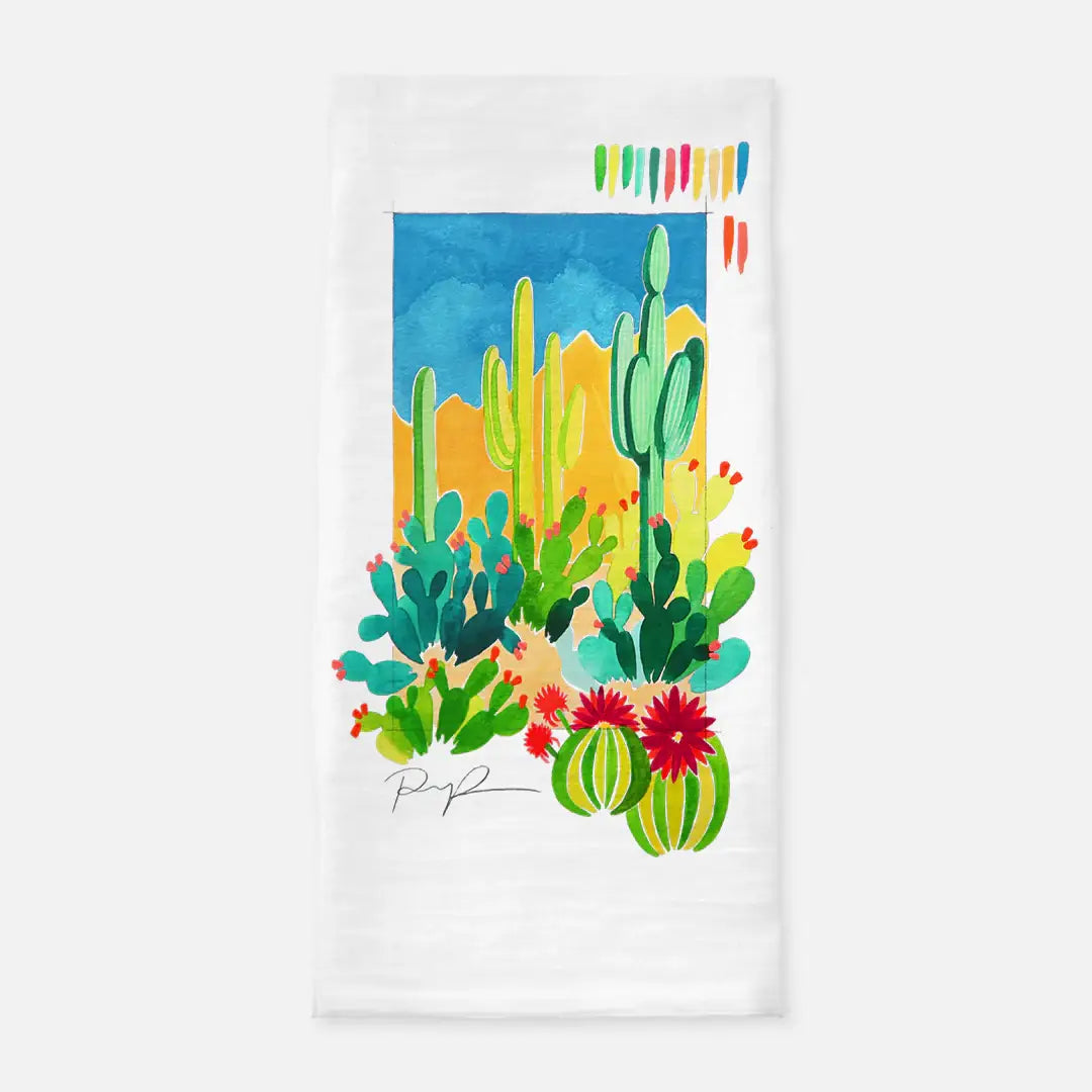 Desert Sketchbook Tea Towel