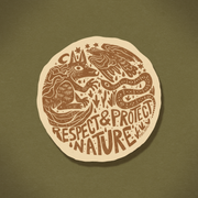 Respect & Protect Nature - Durable & Weatherproof Sticker 