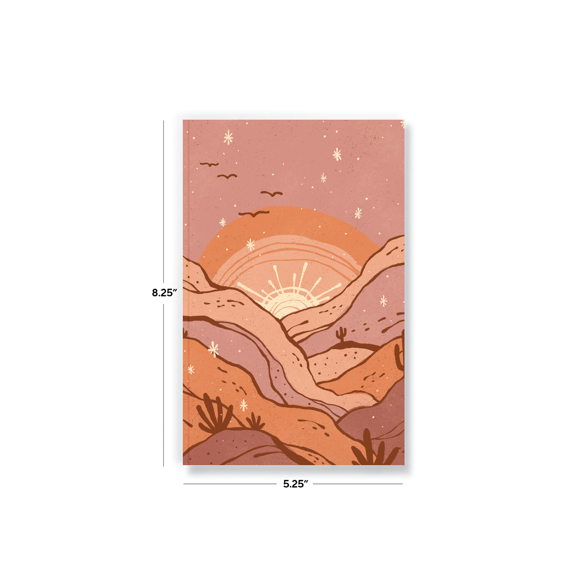 Desert Sunset Soft Touch Notebook