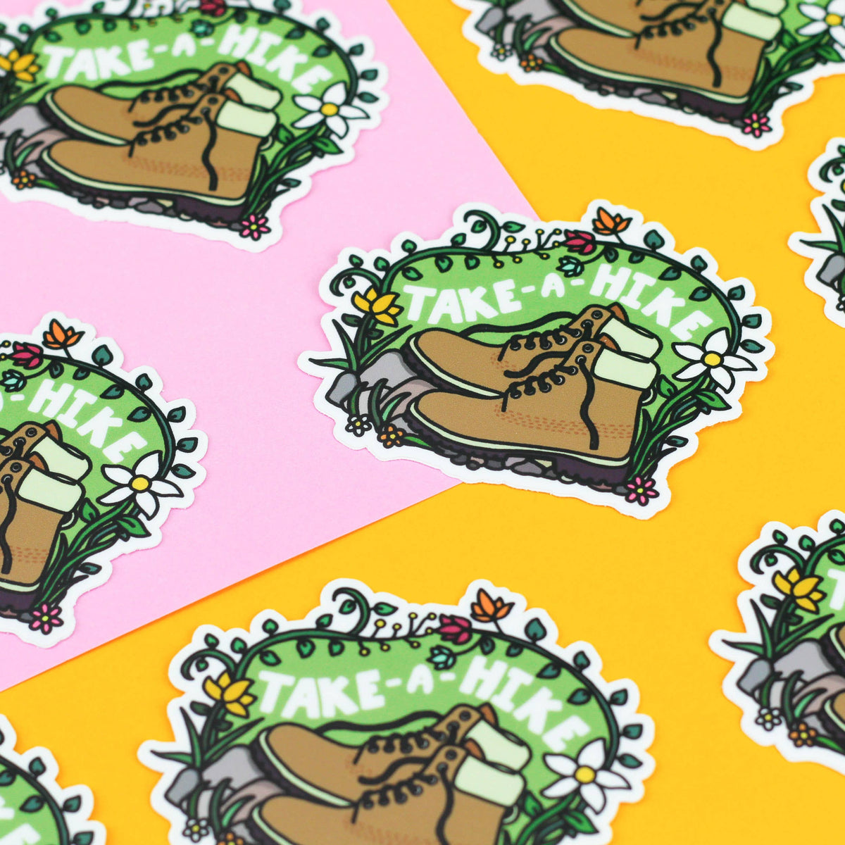 Take A Hike Boot Sticker