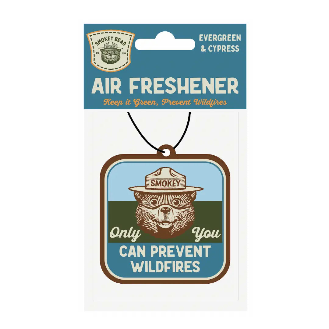 Smokey Bear Evergreen & Cyprus Air Freshener