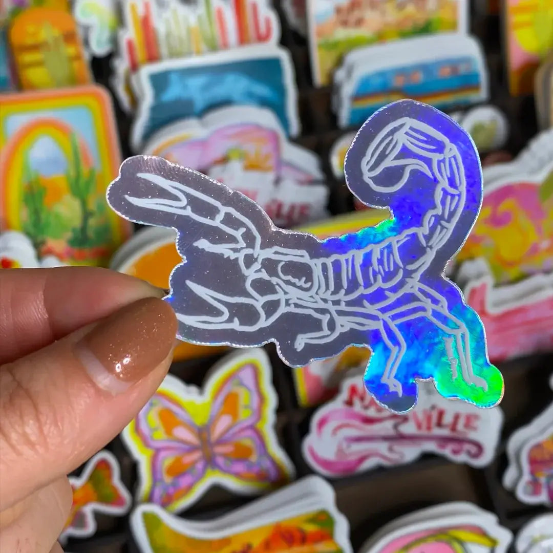 Shining Scorpion Holographic Sticker