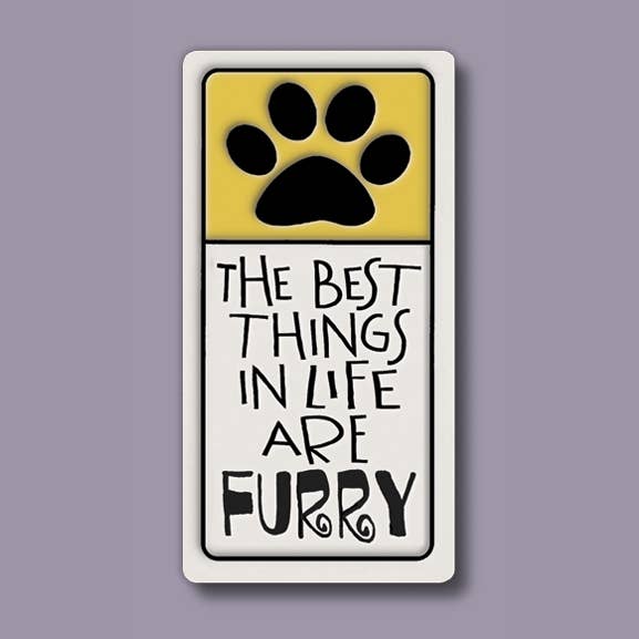 Best Things Paw Ceramic Magnet