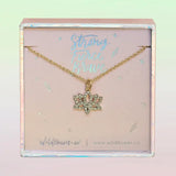 Lotus Charm Necklace
