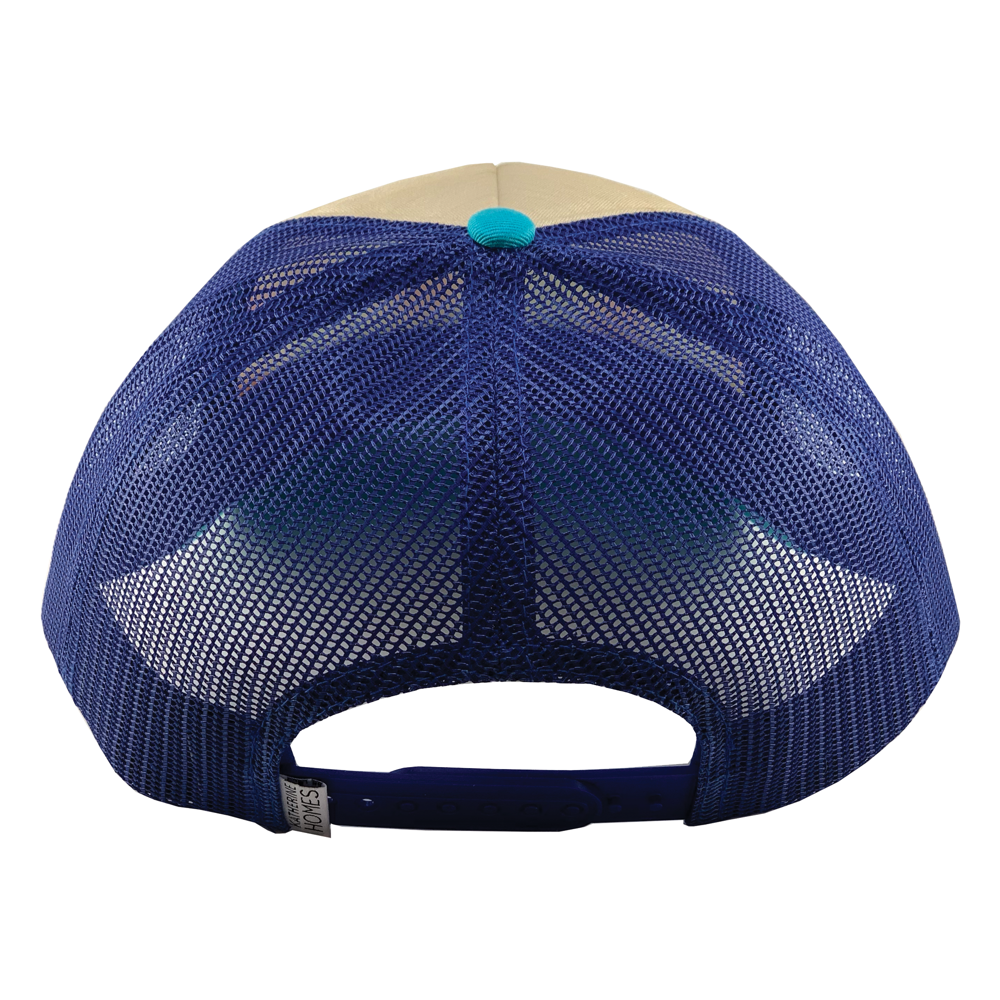 Trucker Hat | Poppies | Turquoise and Royal