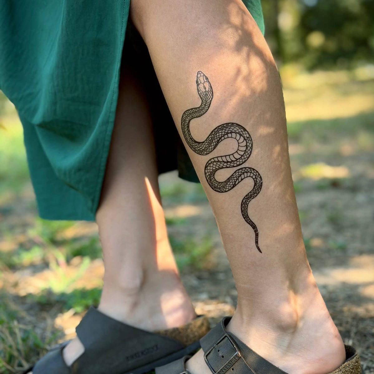Garden Snake Temporary Tattoo