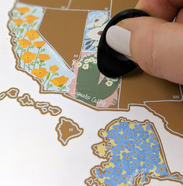 USA State Flowers Scratch-Off 10