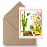 Sending Sunshine Desert Greeting Card