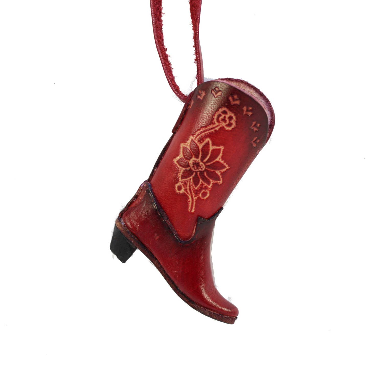 Leather Cowboy Boots Ornament/Purse Charm
