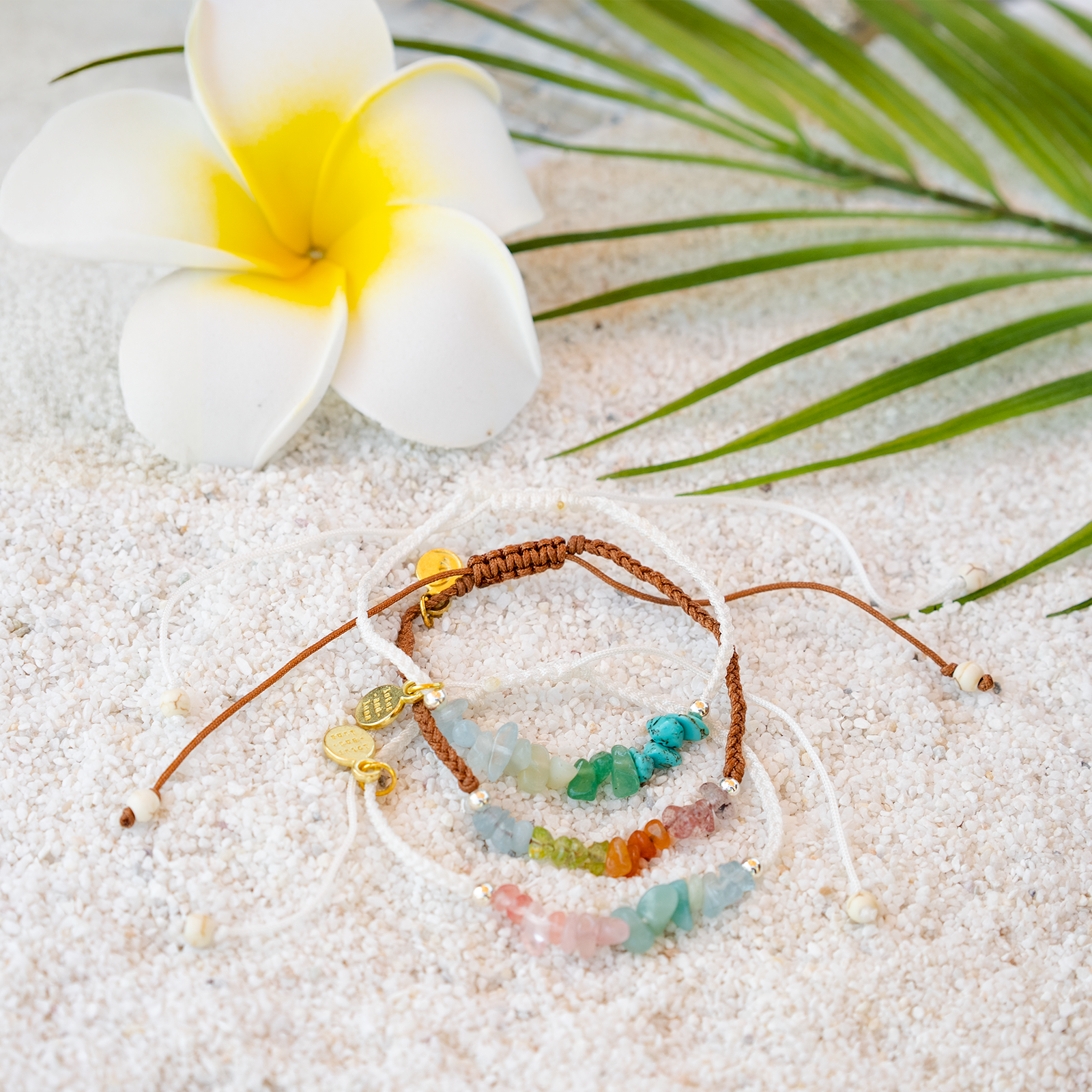 Braided Pebble Bracelets