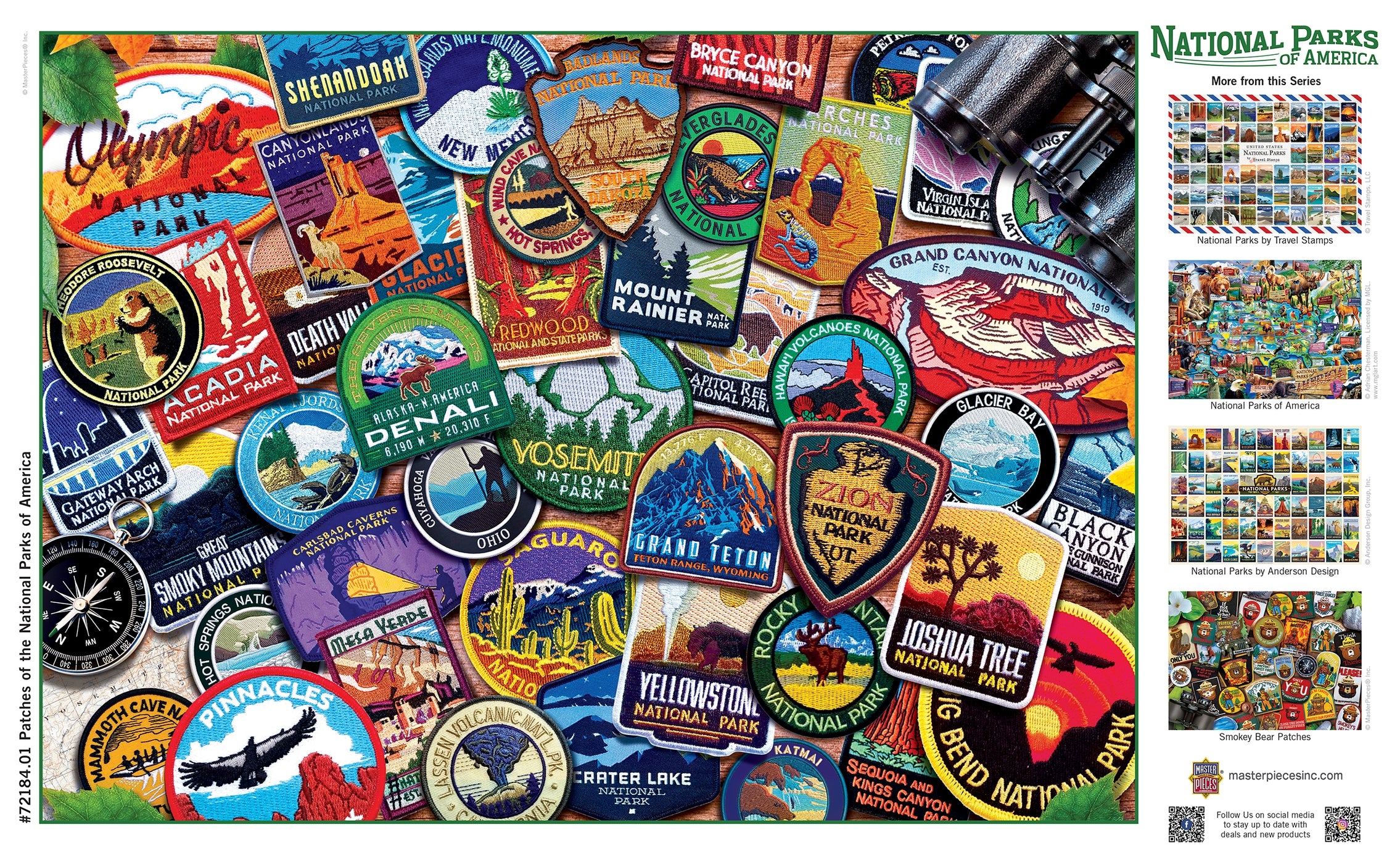 Patches of the National Parks 1000 Piece Puzzle