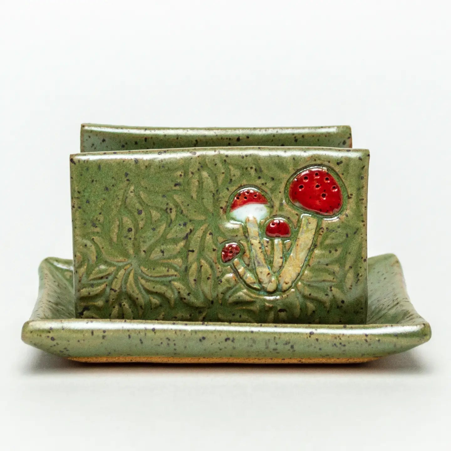 Mushroom Ceramic Sponge Tray