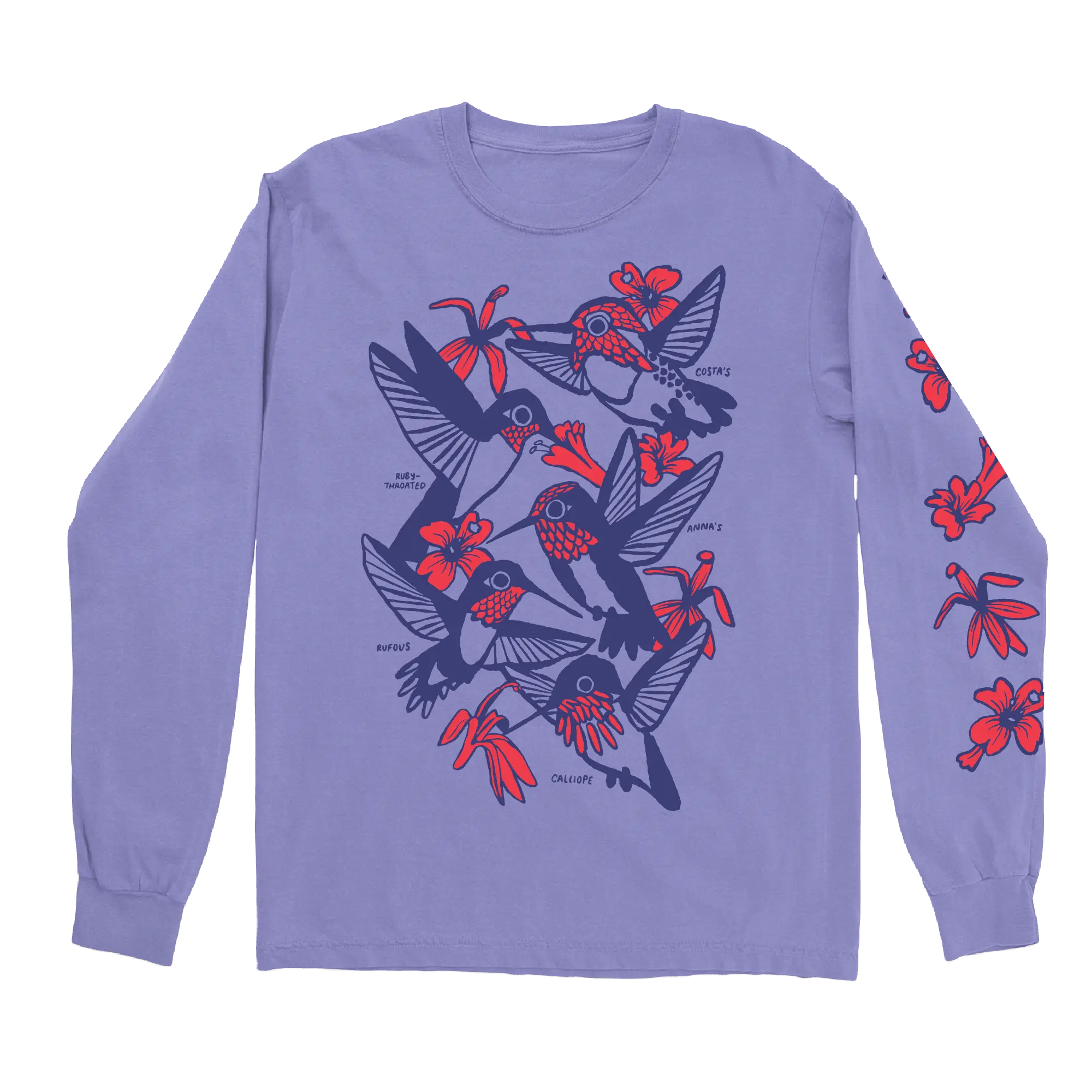 Hummingbirds Long Sleeve Tee