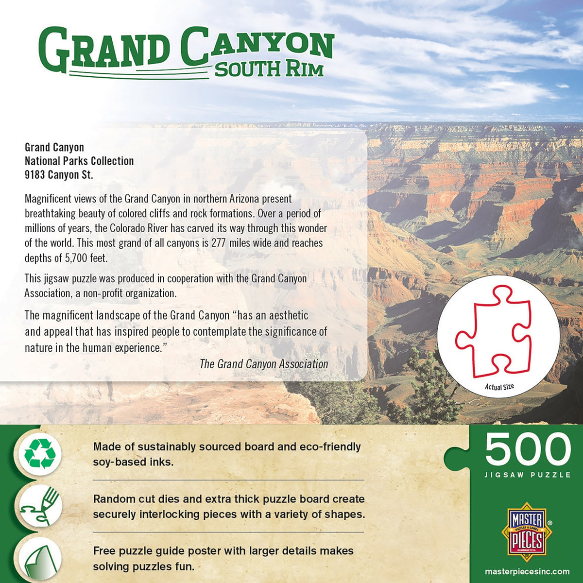 Grand Canyon South Rim 500 Piece Puzzle