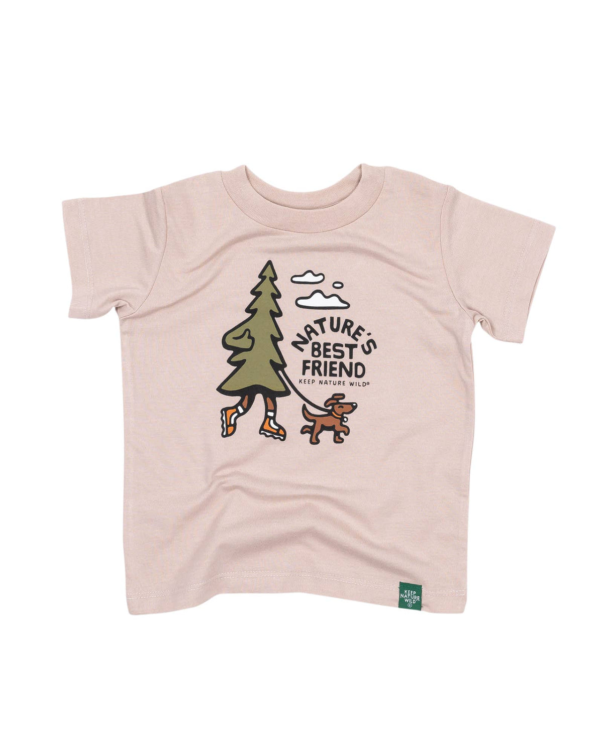 Nature's Best Friend Toddler Tee - Heather Tan