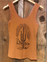 Cactus Vintage Lace Tank