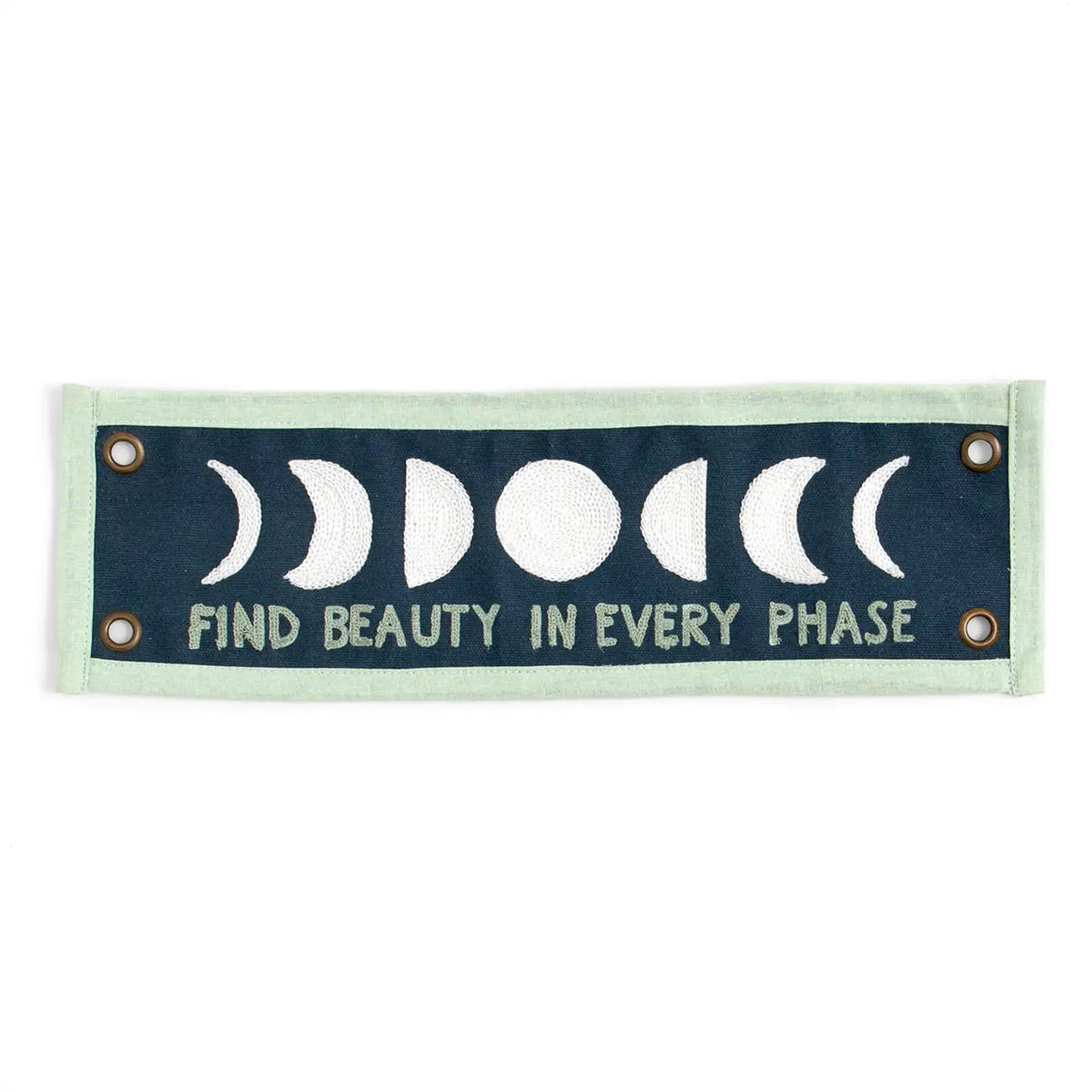 Find Beauty Embroidered Canvas Banner