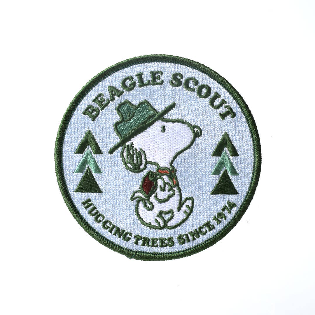Hugging Trees Snoopy Scout Patch