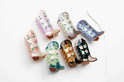 Floral Cowboy Boot Claw Clip
