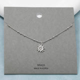 Spiral Sun Pendant Necklace