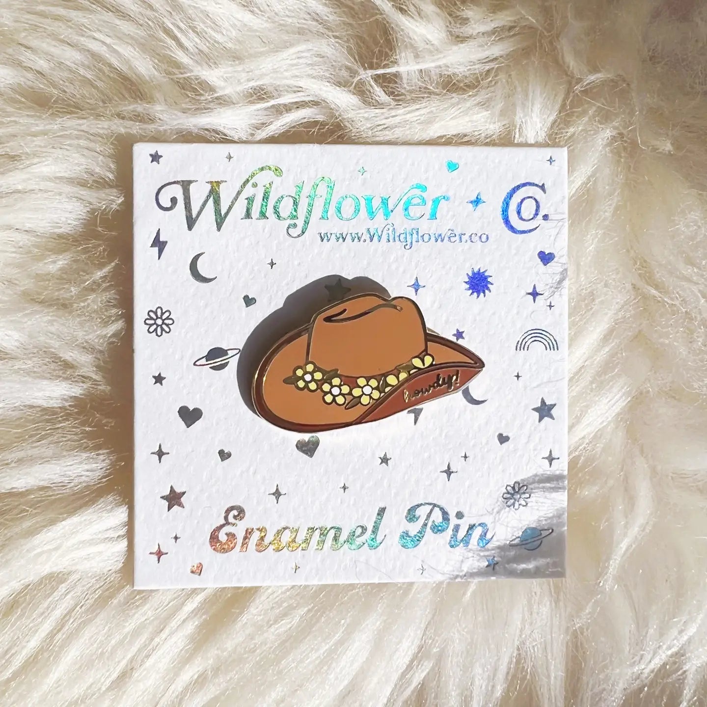 Cowgirl Hat Enamel Pin