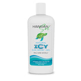 White 4oz bottle of Hawaiian Sol Natural Icy Sun Relief Gel with green leaf logo and blue wave on the label