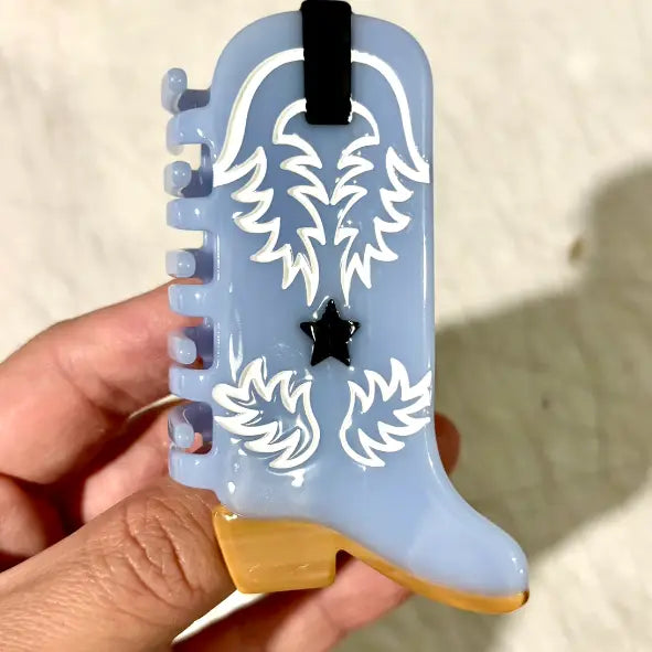 Western Cowboy Boot Claw Clip