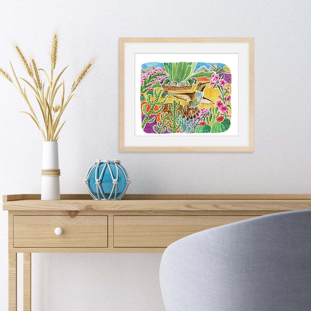Desert Hummingbird 8 X 10 Wall Art Print