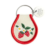 Patch Keychain - Strawberry Blooms
