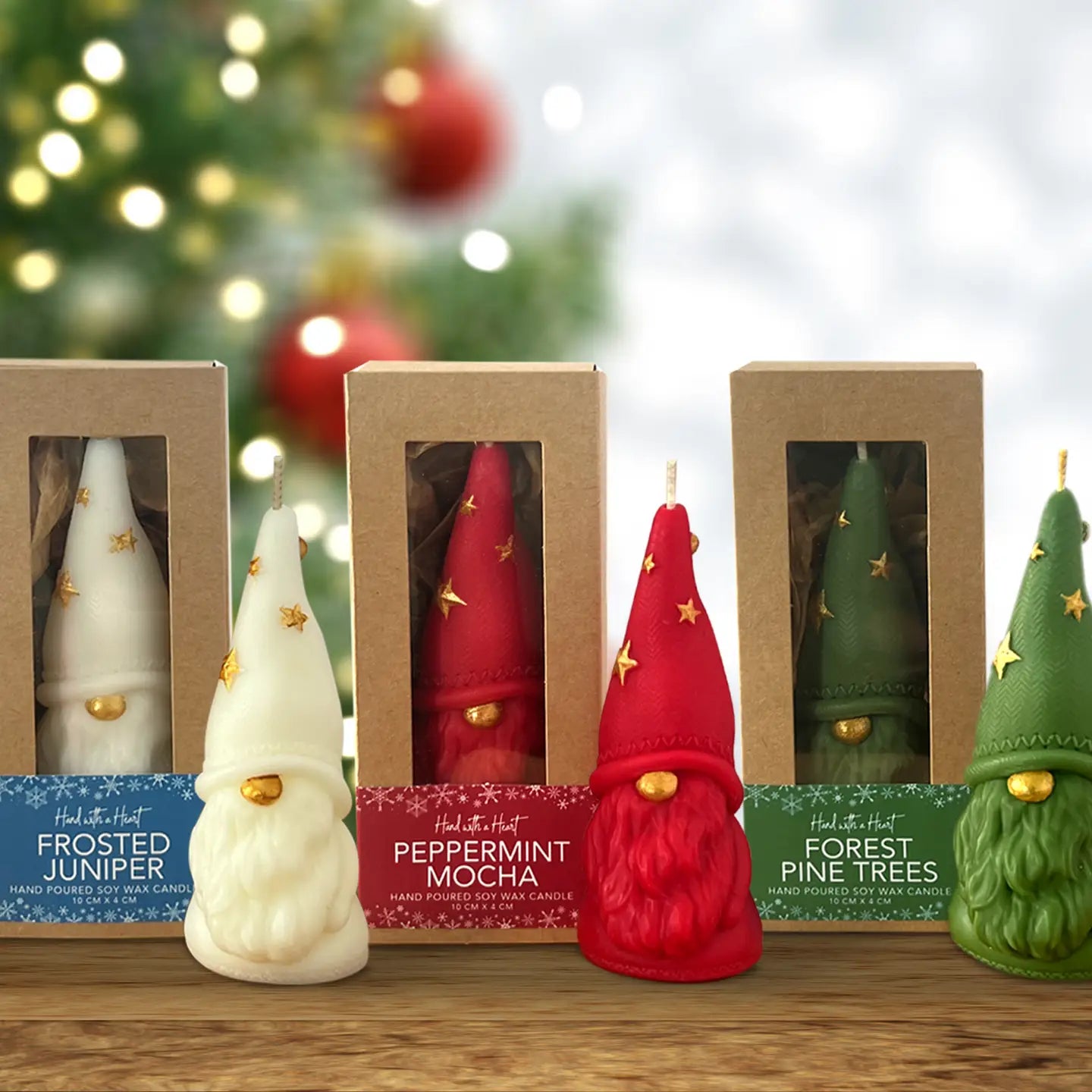 Gnome Christmas Candle