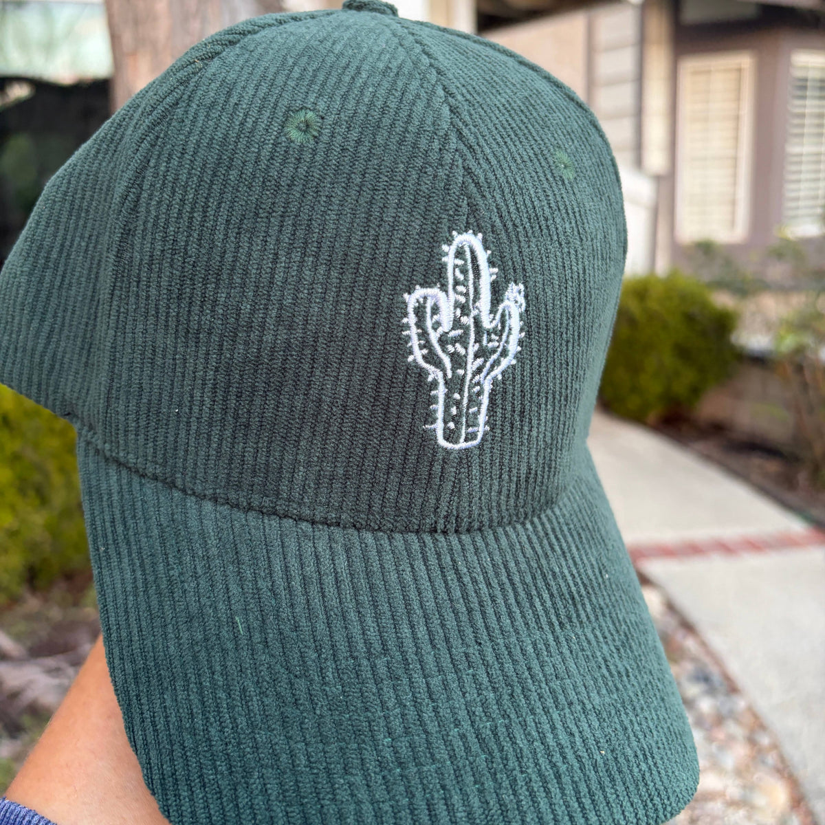 Saguaro Cactus Corduroy Hat - Green