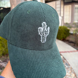 Saguaro Cactus Corduroy Hat - Green