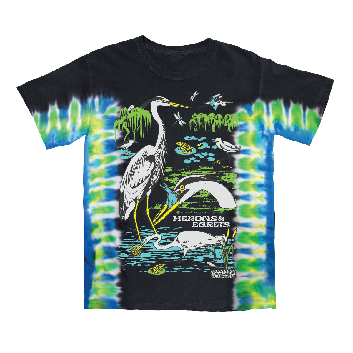 Herons & Egrets Tie Dye Tee